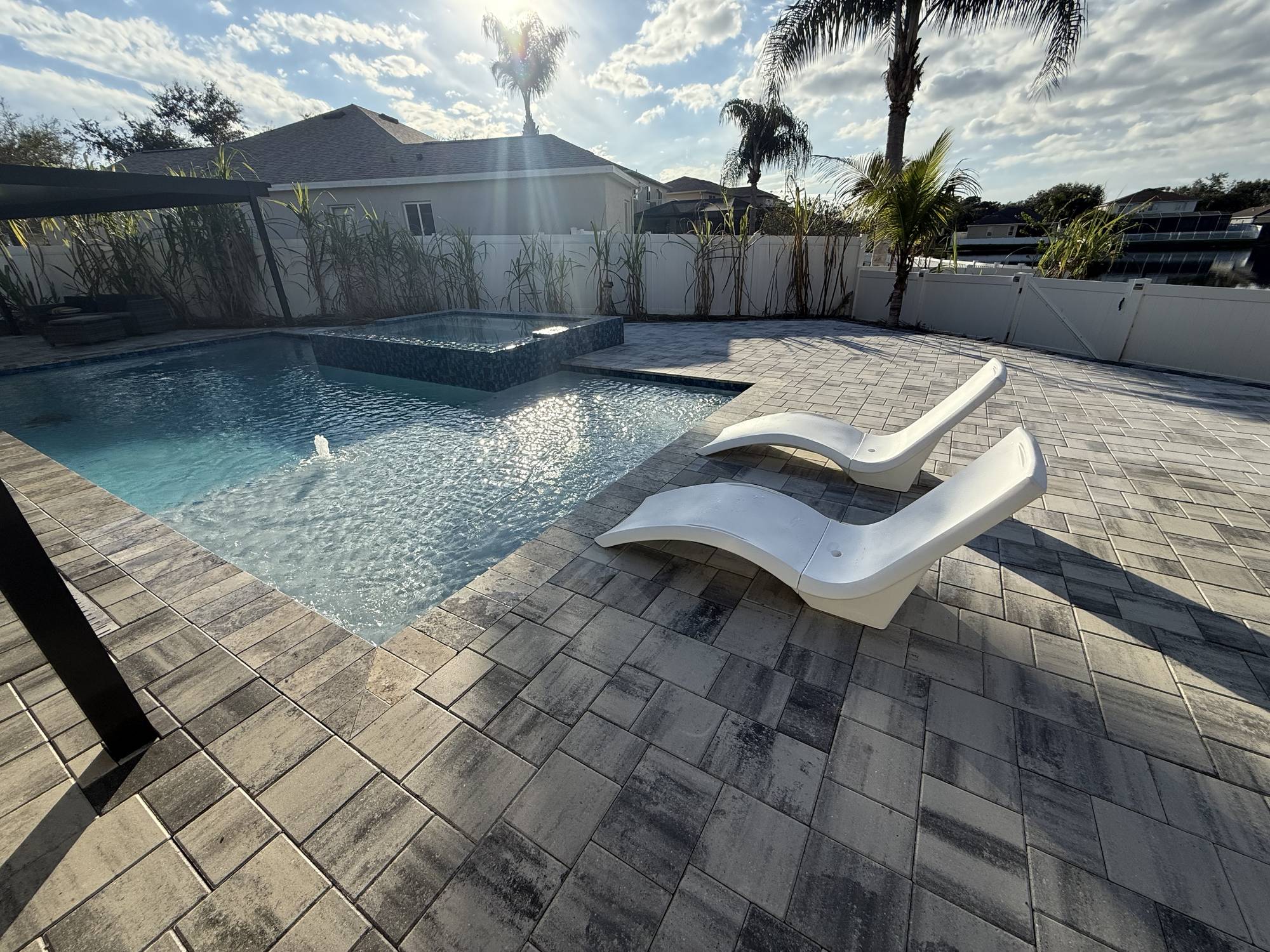 Paver pool deck, Manatee County
